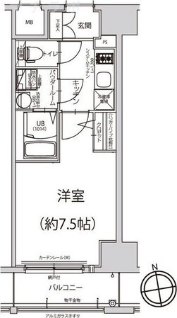 今池駅 徒歩4分 9階の物件間取画像